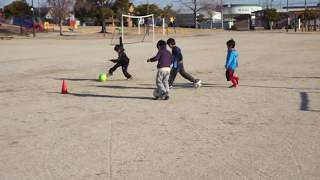 ドリブルを通じたボール遊び　継続は力なり20180127　土曜篠目KIDSサッカースクール　ＫＡＴＣＨ取材　【JOANサッカースクール　JOANスポーツクラブ　安城　三河】