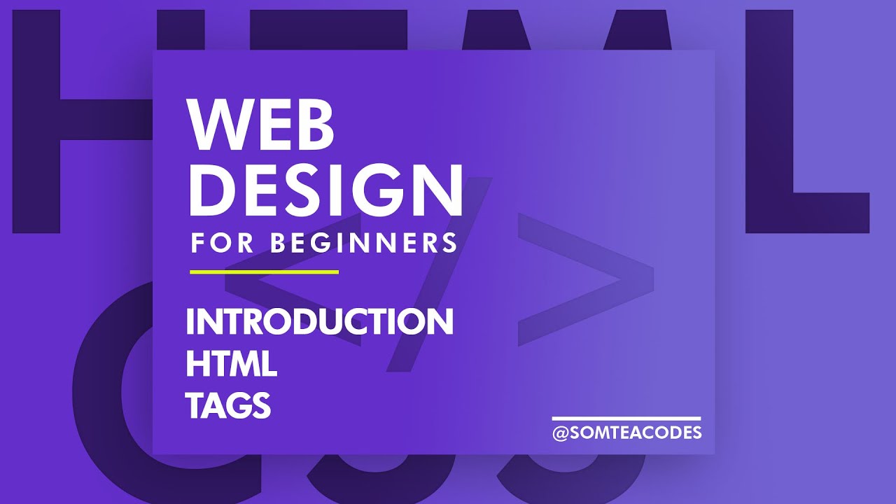 Web Design For Beginners 1: Introduction - YouTube