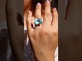 7.5ct oval cut aquamarine sapphire engagement ring