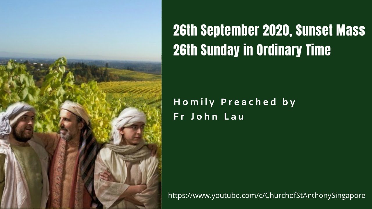 26th Sunday In Ordinary Time - 26th September 2020, 5.30pm Mass - YouTube