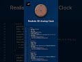 Create a Realistic 3D Analog Clock with #html #css #javascript #modernui #shorts