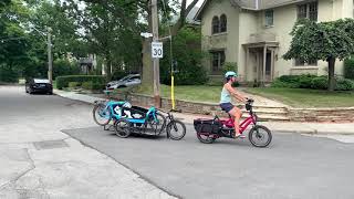 Carla Cargo Trailer lets me tow a cargo bike...with a cargo bike!