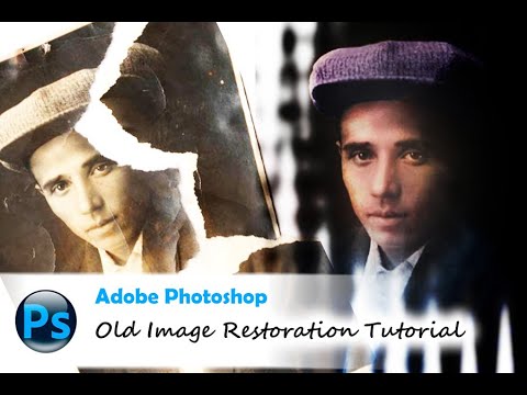 Adobe Photoshop - Old Image Restoration And Colorizing Tutorial - YouTube