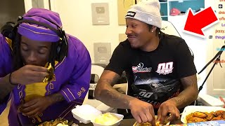 Duke Dennis Tries African Food For The First Time! Ft Kai Cenat & Agent 00