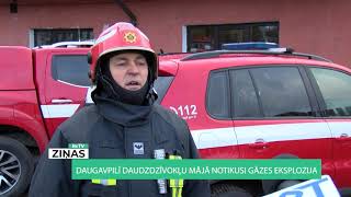 ReTV: Daugavpilī daudzdzīvokļu mājā notikusi gāzes eksplozija