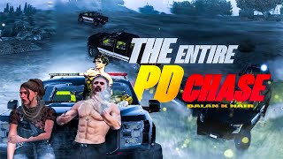 The Entire PD Chase 🔥 TVA Balan K Nair 🔥 Usman 🔥 Ummukulsu | GTA 5 TKRP