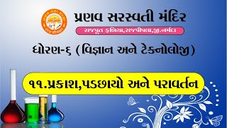 STD 6 || Science || Chapter 11 || પ્રકાશ,પડછાયો અને પરાવર્તન || Pranav School