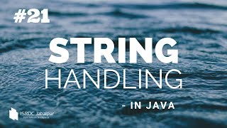 STRING Handling in JAVA ~ #21 (startsWith Method)