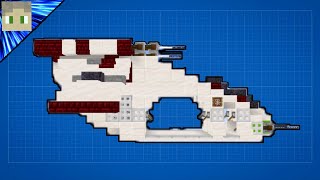 How to Make a Star Wars LAAT In Minecraft [Roughly 1:1 Scale]