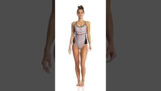 Jantzen Geo Zebra Strappy Back One Piece Swimsuit | SwimOutlet.com