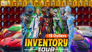 MY NOOB $0 INVENTORY TOUR🥲| PUBG MOBILE