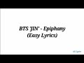 bts jin epiphany easy lyrics