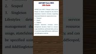 asp.net core mvc life cycle || core mvc || life cycle