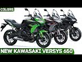 New 2022 Kawasaki Versys 650 REVEALED - First Look, Features and Colors