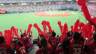 H30.08.14　広島×阪神　7回表　カープ　ジェット風船　京セラドーム