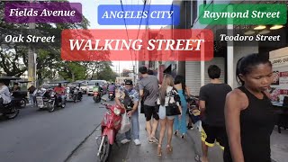 Angeles city. Walking tour of popular destinations around Walking Street.