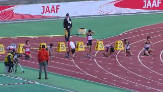 H29　ジュニアオリンピック　C女子100m　準決勝2組