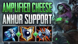 SUPPORT CHEESE! Anhur Support Gameplay (SMITE Conquest)