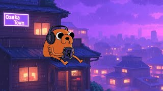 Lofi Hip Hop Radio 🎧 Chill Vibes 1980s & 90s Nostalgic Old Osaka Town Ambience ☔ Lofi Rain Playlist