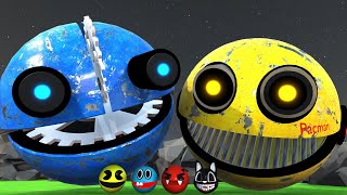 Robot Pacman vs Cartoon Cat vs Ms Pacman vs Scary Pacman \u0026  Lava Monster RTX-57