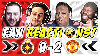 MAN UTD FANS REACTION TO FCSB 0-2 MAN UTD | EUROPA LEAGUE FAN REACTIONS