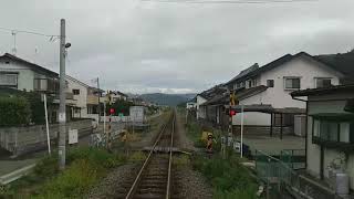 【後方展望】JR石巻駅に入線する仙石線 Senseki Line into Ishinomaki Station (2022/09/08)