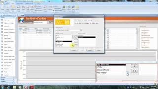 Access 2007 Tutorial How To Create a Report using the Report Wizard