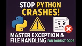 Stop Python Crashes! Master Exception & File Handling for Robust Code