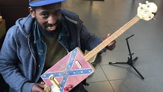 Slow blues - Cigar Box Guitar - 3 string fretless