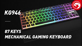 Introducing Marvo Pro Pudding PBT Keycaps Mechanical RGB Keyboard #KG946