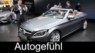 Premiere REVIEW Mercedes C-Class Convertible C-Klasse Cabrio 220d Roof/Trunk/Exterior/Interior