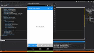Xamarin Android Tutorial 47 Material Design Customizing Toolbar