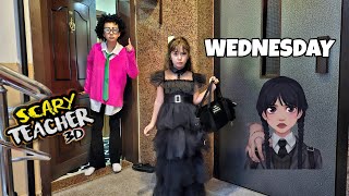 GERÇEK HAYATTA SCARY TEACHER WEDNESDAY ADDAMS EVDEN KOVDU ESMA NAPICAZ ŞİMDİ ?