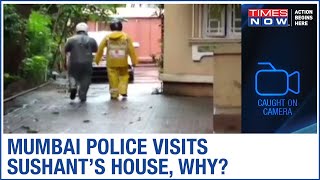 Mumbai Police visits Sushant Singh Rajput's residence ahead of CBI probe | Caught on Camera