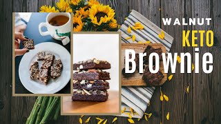 Keto Brownies: Chocolate Walnut Brownies | Keto Desserts | Low Carb Walnut Brownies | Gluten Free