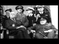 Winston Churchill, Franklin Roosevelt and Joseph Stalin gathered in Iran at Russi...HD Stock Footage