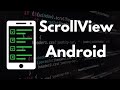 How to Implement ScrollView in Android