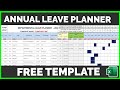 EMPLOYEE ANNUAL LEAVE/VACATION PLANNER/TRACKING WITH GANTT CHART IN EXCEL [FREE EXCEL TEMPLATE]