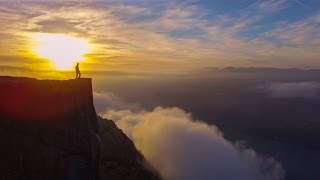 Prekestolen (Pulpit Rock) from the air