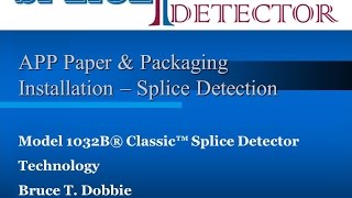 Model 1032B Classic® Splice Detector™ Installation; APP ECH WIll Sheeter