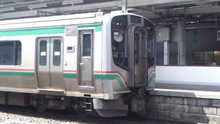 【電笛2発あり】（郡山駅）E721系同士の連結作業！