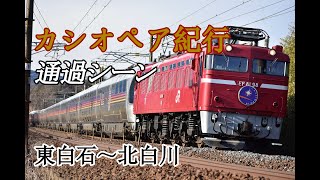 【カシオペア紀行】東北本線経由　仙台行き　昼運行　EF81 98号機+E26系