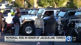 Memorial ride in honor of Jacqueline Torres in New Britain