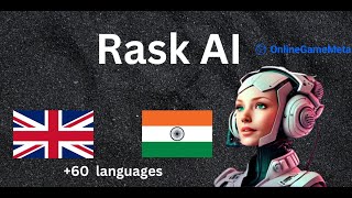 WITH RASK AI TOOLS, YOU CAN TRANSLATE YOUR VIDEOS INTO YOUR OWN LANGUAGE.