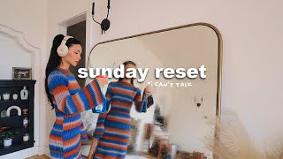 *SATISFYING* sunday reset \u0026 clean with me (day 18 of becoming a clean girl)