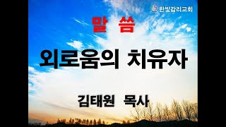 천안한빛교회  외로움의 치유자  김태원 목사  2022.12.11  누가복음19:1~10