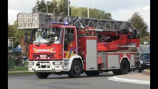 (Belgium) Deinze Fire Dept. responding to call fire