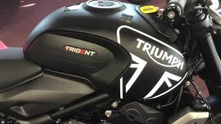 2022 Triumph Trident 660 Matte Black with Extras