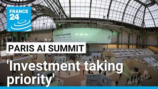 'Investment taking priority' at Paris AI summit • FRANCE 24 English