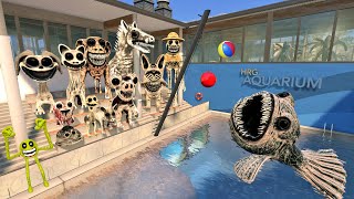 💥 Zoo ZOONOMALY MONSTERS Family \u0026 Roblox Innyume Smiley's Stylized Spartan Kicking in Gmod !